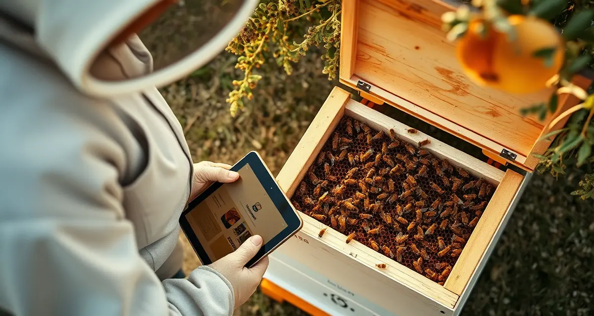 Digital pollination contract management solution for commercial beekeepers Beekeeper using GPS documentation system to eliminate contract disputes in almond pollination operations with PollenOps software