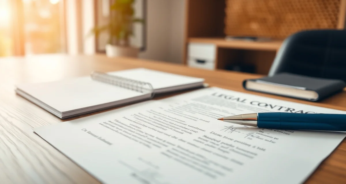 Professional contract documentation for pollination beekeeping Signed beekeeping contract document on desk with pen, representing legal protection for commercial pollination agreements