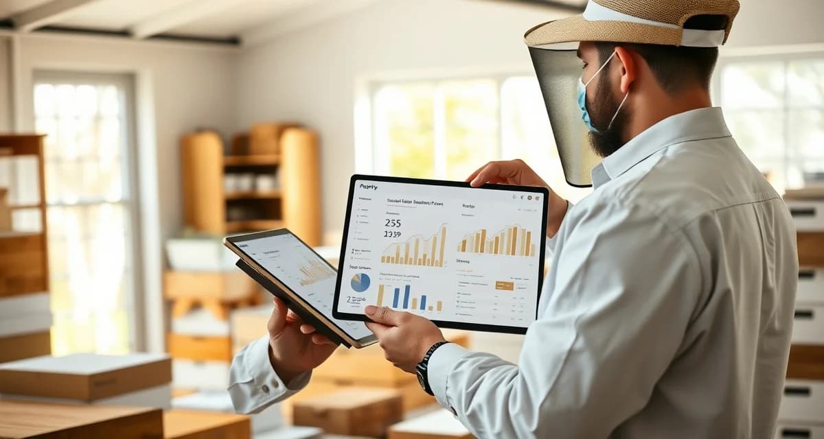 PollenOps automated beekeeping reporting system for grower accountability Commercial beekeeper using PollenOps automated grower reporting software to generate season-end delivery documentation and payment reports.