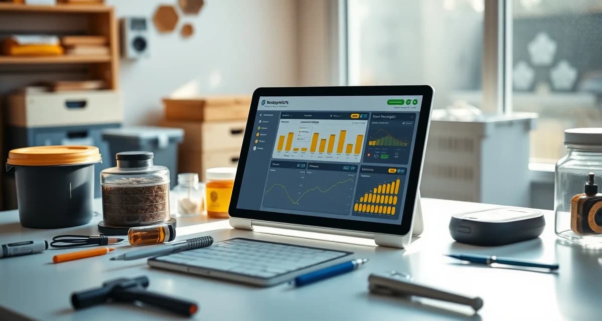 PollenOps digital contract tracking system for commercial beekeepers Pollination contract management software interface displaying hive logistics and grower agreements for commercial beekeeping operations