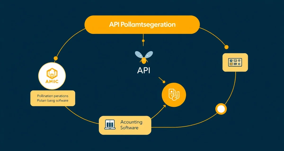 PollenOps API system integration workflow Pollination contract software API integration connecting accounting, fleet, and farm management systems for commercial bee operations.