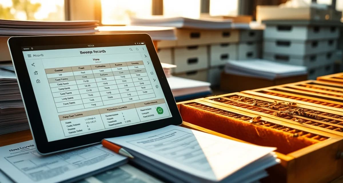 Digital grower database for pollination contracts Commercial pollination database system showing grower records and contract management for beekeeping operations