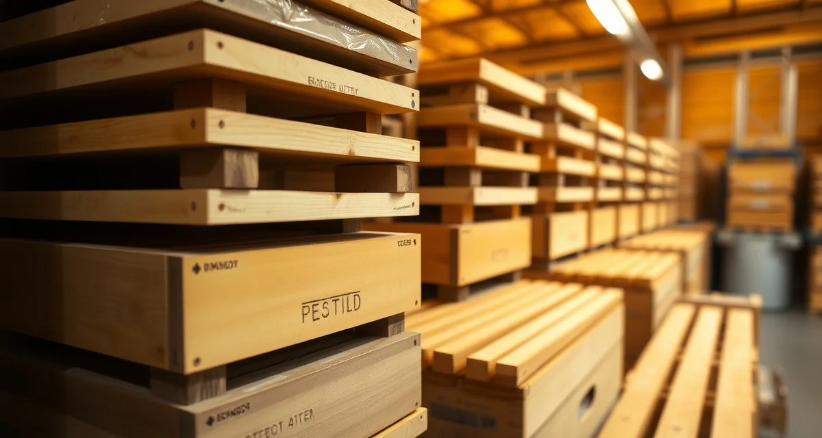 Professional equipment storage for wax moth control Organized beekeeping equipment frames stored with wax moth prevention treatment in commercial apiary storage facility